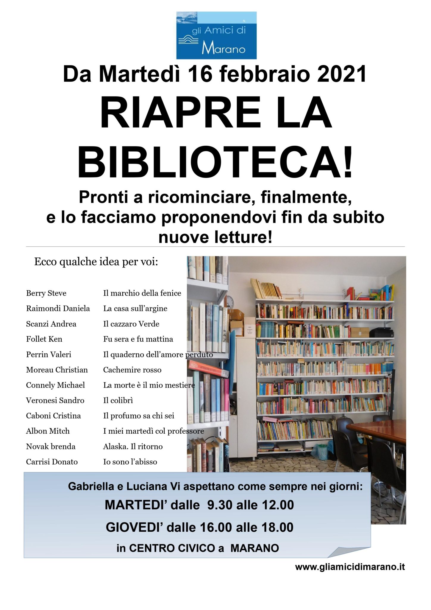 Scopri di più sull'articolo Riapre la biblioteca!