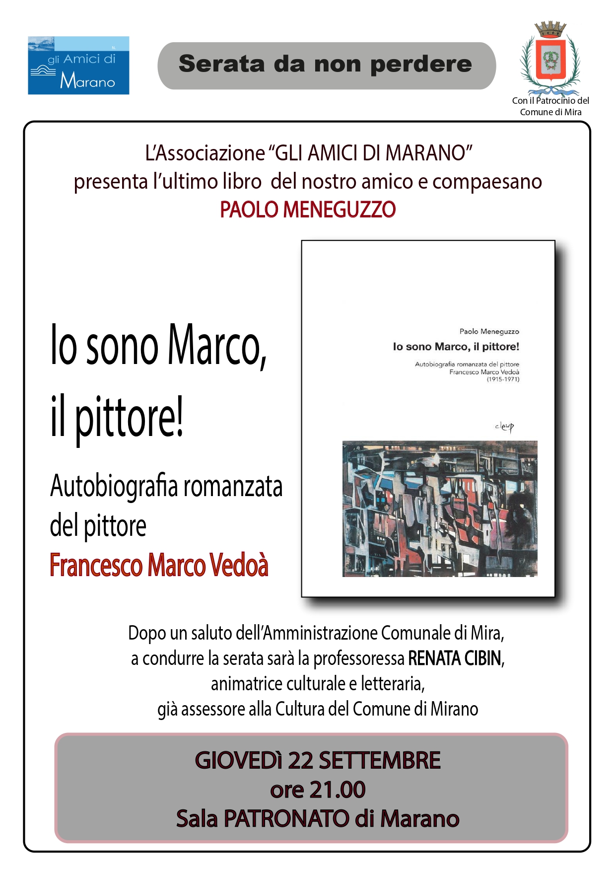 Scopri di più sull'articolo Io sono Marco, il pittore! – Presentazione libro su Marco Vedoà