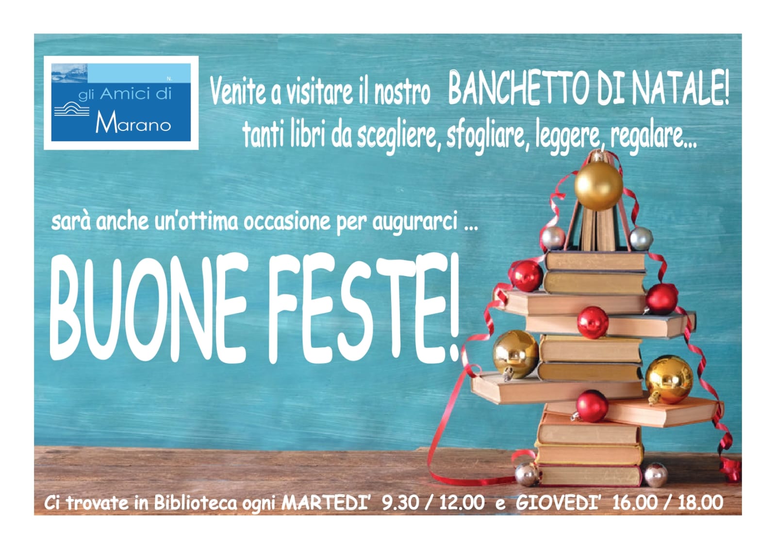 Scopri di più sull'articolo Buone Feste da “Gli Amici di Marano” col Banchetto di Natale